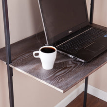 Load image into Gallery viewer, Burnt Oak Wall Mounted Floating Desk By Homeroots | Desks | Modishstore - 2