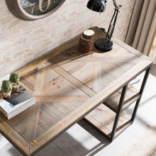 Load image into Gallery viewer, Black Reclaimed Wood Writing Desk By Homeroots | Desks | Modishstore - 2