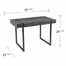 Load image into Gallery viewer, Charcoal Black Small Space Desk By Homeroots | Desks | Modishstore - 8