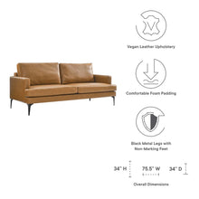 Load image into Gallery viewer, Evermore Vegan Leather Sofa By Modway - EEI-6049 | Sofas | Modishstore - 7
