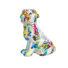 Load image into Gallery viewer, Interior Illusions Plus Paint Splash Pug Bank - 10&quot; tall