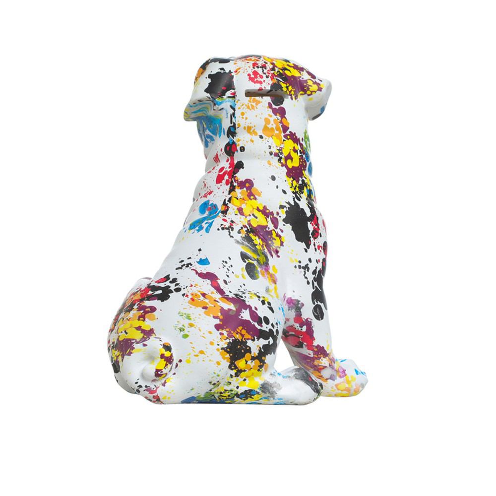 Interior Illusions Plus Paint Splash Pug Bank - 10