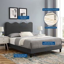 Load image into Gallery viewer, Current Performance Velvet Twin Platform Bed By Modway - MOD-6729-CHA | Beds |  Modishstore - 4