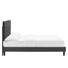 Load image into Gallery viewer, Current Performance Velvet Twin Platform Bed By Modway - MOD-6729-CHA | Beds |  Modishstore - 5