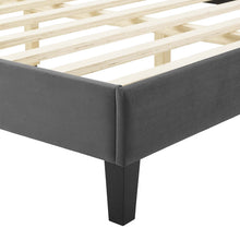 Load image into Gallery viewer, Current Performance Velvet Twin Platform Bed By Modway - MOD-6729-CHA | Beds |  Modishstore - 7