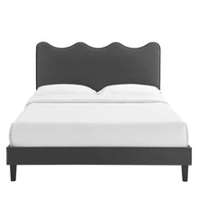 Load image into Gallery viewer, Current Performance Velvet Twin Platform Bed By Modway - MOD-6729-CHA | Beds |  Modishstore - 8