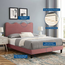 Load image into Gallery viewer, Current Performance Velvet Twin Platform Bed By Modway - MOD-6729-CHA | Beds |  Modishstore - 14