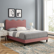 Load image into Gallery viewer, Current Performance Velvet Twin Platform Bed By Modway - MOD-6729-CHA | Beds |  Modishstore - 15
