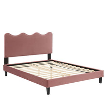 Load image into Gallery viewer, Current Performance Velvet Twin Platform Bed By Modway - MOD-6729-CHA | Beds |  Modishstore - 17