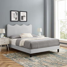 Load image into Gallery viewer, Current Performance Velvet Twin Platform Bed By Modway - MOD-6729-CHA | Beds |  Modishstore - 26