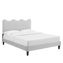 Load image into Gallery viewer, Current Performance Velvet Twin Platform Bed By Modway - MOD-6729-CHA | Beds |  Modishstore - 23
