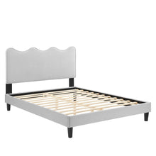 Load image into Gallery viewer, Current Performance Velvet Twin Platform Bed By Modway - MOD-6729-CHA | Beds |  Modishstore - 28