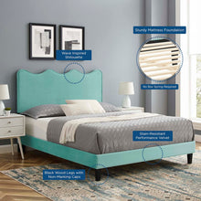 Load image into Gallery viewer, Current Performance Velvet Twin Platform Bed By Modway - MOD-6729-CHA | Beds |  Modishstore - 36