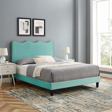 Load image into Gallery viewer, Current Performance Velvet Twin Platform Bed By Modway - MOD-6729-CHA | Beds |  Modishstore - 37