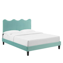 Load image into Gallery viewer, Current Performance Velvet Twin Platform Bed By Modway - MOD-6729-CHA | Beds |  Modishstore - 34