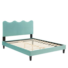 Load image into Gallery viewer, Current Performance Velvet Twin Platform Bed By Modway - MOD-6729-CHA | Beds |  Modishstore - 39