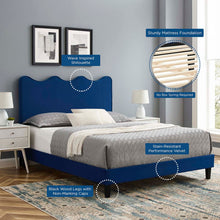 Load image into Gallery viewer, Current Performance Velvet Twin Platform Bed By Modway - MOD-6729-CHA | Beds |  Modishstore - 47