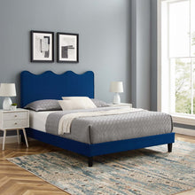Load image into Gallery viewer, Current Performance Velvet Twin Platform Bed By Modway - MOD-6729-CHA | Beds |  Modishstore - 48