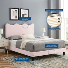 Load image into Gallery viewer, Current Performance Velvet Twin Platform Bed By Modway - MOD-6729-CHA | Beds |  Modishstore - 58