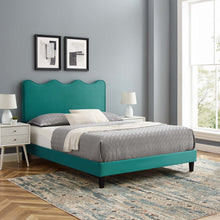 Load image into Gallery viewer, Current Performance Velvet Twin Platform Bed By Modway - MOD-6729-CHA | Beds |  Modishstore - 70
