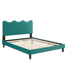 Load image into Gallery viewer, Current Performance Velvet Twin Platform Bed By Modway - MOD-6729-CHA | Beds |  Modishstore - 72