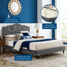 Load image into Gallery viewer, Emerson Performance Velvet King Platform Bed By Modway - MOD-6860 | Beds | Modishstore - 7