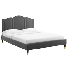 Load image into Gallery viewer, Emerson Performance Velvet King Platform Bed By Modway - MOD-6860 | Beds | Modishstore - 2