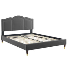 Load image into Gallery viewer, Emerson Performance Velvet King Platform Bed By Modway - MOD-6860 | Beds | Modishstore - 9