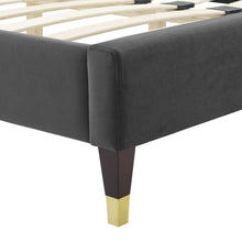 Load image into Gallery viewer, Emerson Performance Velvet King Platform Bed By Modway - MOD-6860 | Beds | Modishstore - 11
