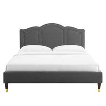 Load image into Gallery viewer, Emerson Performance Velvet King Platform Bed By Modway - MOD-6860 | Beds | Modishstore - 14