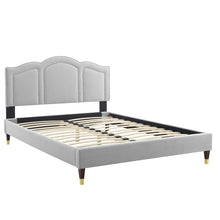 Load image into Gallery viewer, Emerson Performance Velvet King Platform Bed By Modway - MOD-6860 | Beds | Modishstore - 37