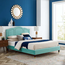 Load image into Gallery viewer, Emerson Performance Velvet King Platform Bed By Modway - MOD-6860 | Beds | Modishstore - 49