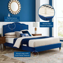 Load image into Gallery viewer, Emerson Performance Velvet King Platform Bed By Modway - MOD-6860 | Beds | Modishstore - 62