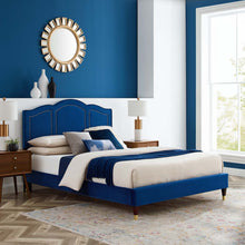 Load image into Gallery viewer, Emerson Performance Velvet King Platform Bed By Modway - MOD-6860 | Beds | Modishstore - 63