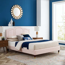 Load image into Gallery viewer, Emerson Performance Velvet King Platform Bed By Modway - MOD-6860 | Beds | Modishstore - 77