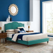 Load image into Gallery viewer, Emerson Performance Velvet King Platform Bed By Modway - MOD-6860 | Beds | Modishstore - 91