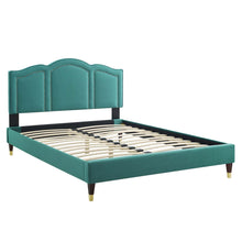Load image into Gallery viewer, Emerson Performance Velvet King Platform Bed By Modway - MOD-6860 | Beds | Modishstore - 93