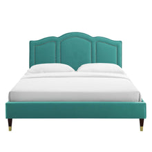Load image into Gallery viewer, Emerson Performance Velvet King Platform Bed By Modway - MOD-6860 | Beds | Modishstore - 98