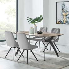 Load image into Gallery viewer, Andes and Alison Gray Fabric 5 Piece Rectangular Dining Set By Armen Living | Dining Sets |  Modishstore 