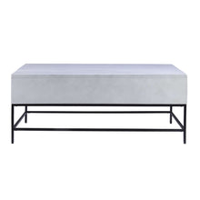 Load image into Gallery viewer, 46 Inch Lift Top Storage Mango Wood Coffee Table With Tubular Metal Base,Gray And Black By Benzara | Coffee Tables |  Modishstore  - 8