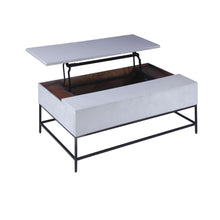 Load image into Gallery viewer, 46 Inch Lift Top Storage Mango Wood Coffee Table With Tubular Metal Base,Gray And Black By Benzara | Coffee Tables |  Modishstore  - 6